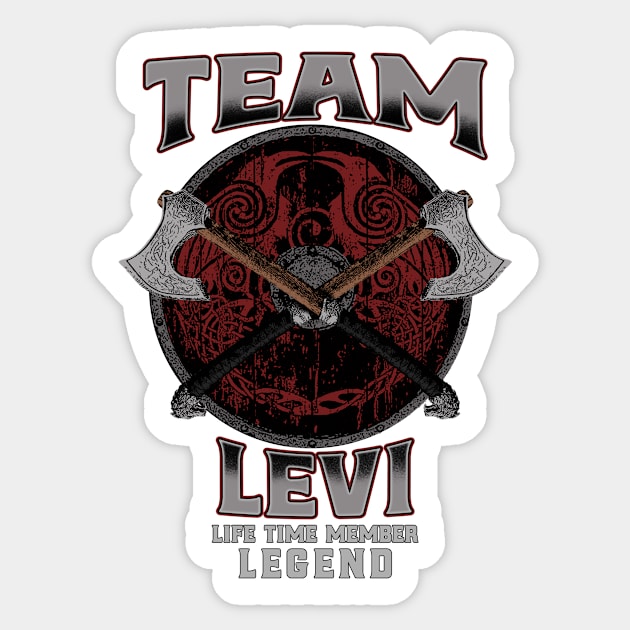 Levi - Life Time Member Legend Sticker by Stacy Peters Art